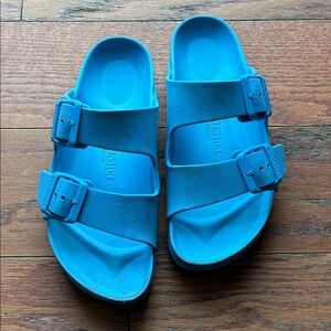 Birkenstock Bright Blue Two-Buckle EVA Sandals